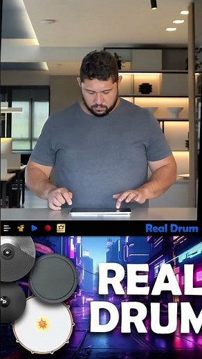 Let the groove shake the room! #realdrum #drummer #baterista #music #app