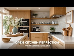 Warm & Elegant Honey Oak Open Kitchen Ideas for Your Dream Home