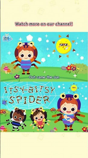 🎵 Itsy Bitsy Spider 🕷️🕸️ Finger Play Song for Kids | Fun Nursery Rhyme Animation