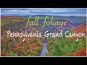 Peak Fall foliage in Pennsylvania Grand Canyon (HD)