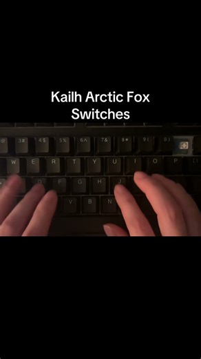 Kailh Box Arctic Fox Switches #keyboard #typing #keyboardasmr #mechanicalkeyboard #gaming