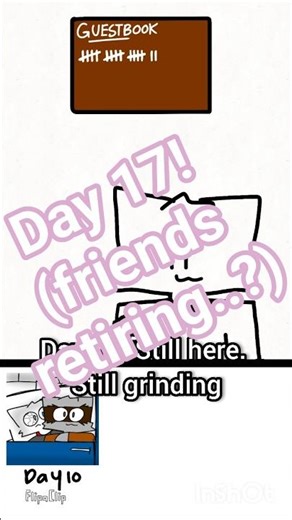 day 17 of adding a tally until ‪@BanditCatArt‬ acknowledges the grind