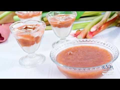 How to Make Stewed Rhubarb - Rhubarb Parfait Recipe | RadaCutlery.com