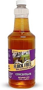 Bird Repellent Spray Concentrate, Residential Bird Problem Solution, 32 oz Concentrate, Makes up to 16 gallons