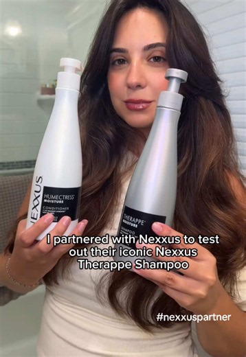 #nexxuspartner @Nexxus Hair Care get ready for the ultimate hydration reset! ✨ I partnered with Nexxus to try the iconic Nexxus Therappe Shampoo and Humectress Conditioner duo, and my hair has never felt softer or more glossy! #nexxus #hairroutine