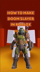 How to make DOOM SLAYER in ROBLOX #roblox #robloxavatar #doom #doomslayer #doometernal #shorts