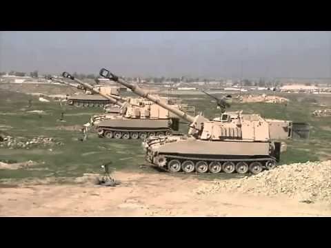 M109A6 Paladin 155mm SP Howitzer Live Firing