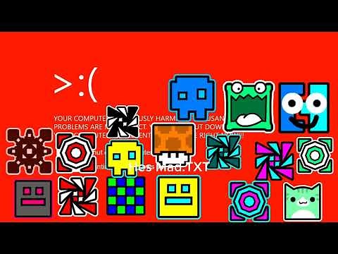 Windows 10 Kill Screen But Geometry Dash Icons Wants To See That