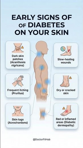 Early Signs Of Diabetes On Your Skin | Diabetes Skin Symptoms You Shouldn't Ignore #healthylifestyle