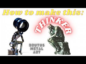 How to make this Metal Art sculpture “The Thinker” from scrap metal.