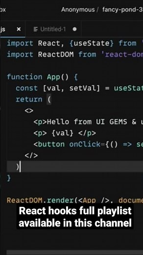 React useEffect tutorial in Tamil