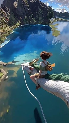 girl Riding a Dragon Over the Mountains | Epic Animation Short