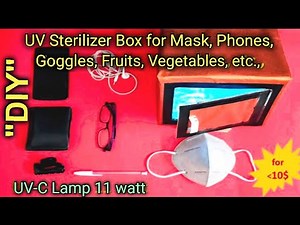How to make UV sterilizer box | UV Sterilizer for mask | UV sterilizer for Phone | DIY community