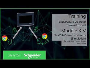 Training EcoSruxure Operator Terminal Expert - M14.3 WebViewer using Security (Simulation)