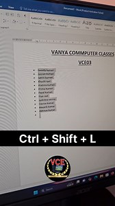 5.5K views · 3.2K reactions | Bullets keyboard shortcut in ms word #msword #mswordtips #mswordtutorial #mswordtraining #pctips #pctipsandtricks #tech #techindia #technology #vanyaclasses #education #educational #teaching #explore #vanyaclasses #reels #reelsinstagram #reelsfb | Vanya Classes | Facebook