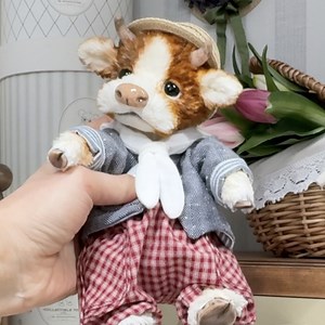 The Creation of an Adorable Cow Plush Toy ! 🐮🪡🥹 | Simple