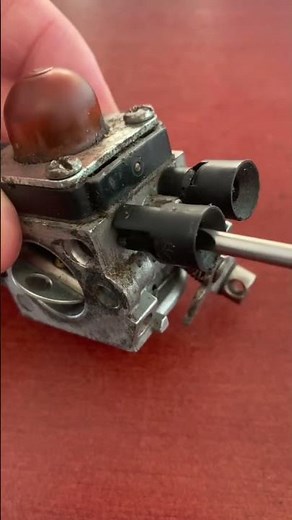 Adjustment Screw Limiters. Can’t adjust Carb. Do this..