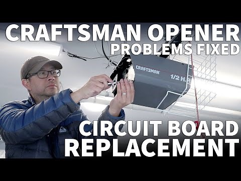 Garage Door Opener Circuit Board Replacement - Craftsman Liftmaster Opens From Wall But Not Remote