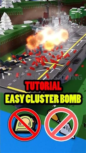 Roblox Build a Boat for Treasure Tutorial Easy Cluster Bomb! No Trowel & Scale Tool #babft #roblox