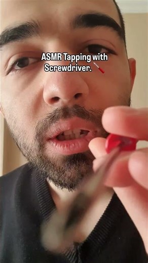 ASMR Tapping with Screwdriver. (Music Edition)