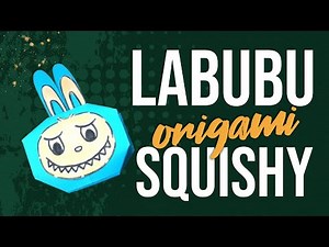 🎨 DIY Labubu Squishy Paper Doll - Easy & Adorable Origami Tutorial! 🖍️📄
