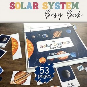 Solar System Busy Book For Preschoolers Space Themed Busy Book Preschool PDF