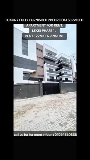 LUXURY FULLY FURNISHED 2BEDROOM SERVICED APARTMENT FOR RENT Amenities: - [ ] Fitted Kitchen with accessories - [ ] Modern Day POP Ceiling - [ ] Detailed finishing - [ ] Wardrobes - [ ] Water heater - [ ] Heat extractor - [ ] Gym - [ ] General Pool 📌PRICE : RENT : 22M PER ANNUM AGENCY: 10 PERCENT LEGAL & AGREEMENT: 10 PERCENT CAUTION : 10 PERCENT 📍: FREEDOM WAY LEKKI PHASE 1 LAGOS #fyppp #fypシ゚ #fyppppppppppppppppppppppp #lekki #lekkihouses