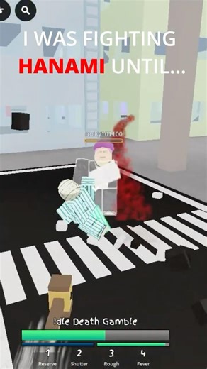 I was fighting Hanami until... 💀#jjs #jujutsushenanigans #roblox #jjkgame