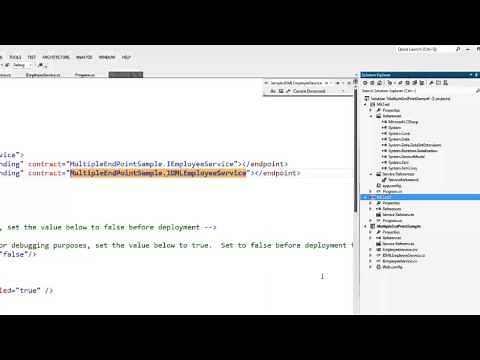 host Multiple endpoint in a single WCF Service