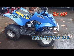 Project PitViper!! (pt1) 90cc Eton 212 Tillotson motor swap