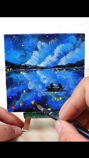 Easy Acrylic Painting Ideas / Acrylic painting for Beginners #acrylic #mayart #painting #oilpainting | MAY Art.