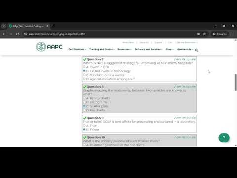 AAPC Magazine CEU Quiz Answers (August 2025) - Medical Coding