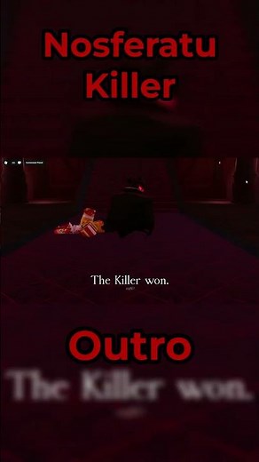 New Nosferatu Killer Intro and Outro #shorts #roblox #forsaken