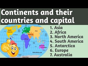 Continents and their Countries with Capitals|| 7 Continents of the World #continent ‪@gyaantime2479‬