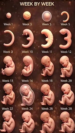 week by week baby process in pregnancy #fact #healthgyaani #helthbenefits