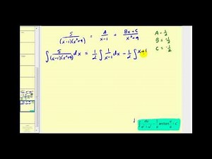 Integration Using Partial Fraction Decomposition Part 2