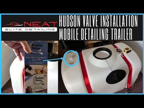 Hudson Valve and Bulkhead Installation on100 Gallon Detailing Water Tank