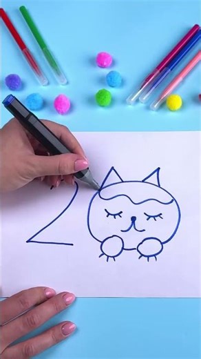 Adorable Cat Drawing Tutorial 🐾✏️ Fun & Easy Art Trick for Everyone! #art #learn #creative