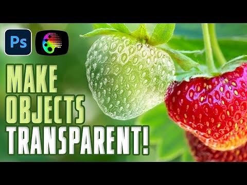 Photoshop Fast & Easy Series: How Make Objects TRANSPARENT!