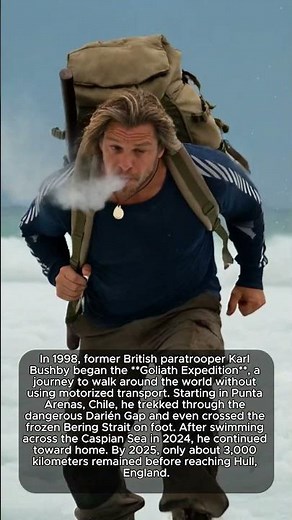 In 1998, former British paratrooper Karl Bushby began the Goliath Expedition #hiddenhistory#history