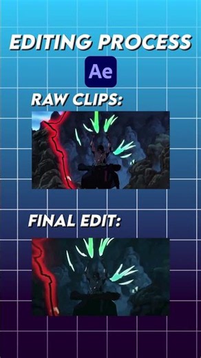 My Editing Process🔥 #anime #big3 #aftereffects #animeedit #swordsmen #shorts