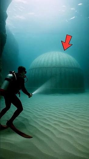 Diver Finds Concrete Dome on Ocean Bottom…