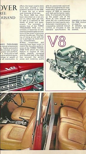 This Rover was designed for a jet engine, but in lieu of a turbine, they fitted a 3.5-litre V8.