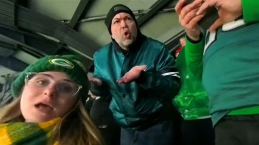 Viral Eagles fan who abused Packers supporter breaks silence and makes claim