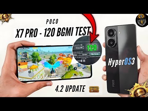 SMOOTH + 120 FPS 🤩 TEST IN POCO X7 PRO AFTER NEW UPDATE PUBG MOBILE 🤯