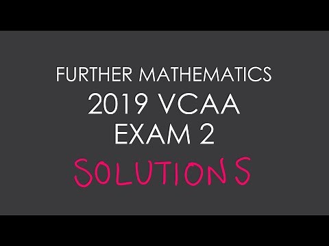 2019 VCAA Further Mathematics Exam 2