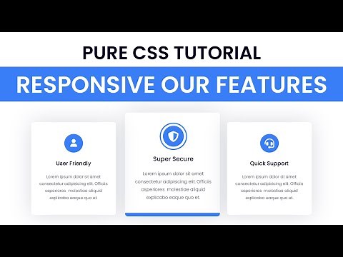 Responsive Our Features Section | HTML & CSS Tutorial