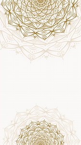 Intricate Mandala Ornaments on a Luminous White Gold Vertical Looping Animation Blank Video Background