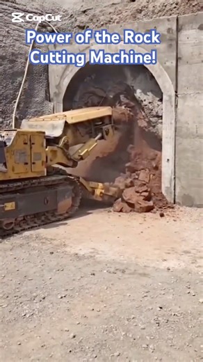 Power of the Rock Cutting Machine!