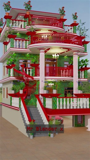 Village House 🏡 Design #elevation #frontelevation #house #housedesign #home #song #hindisong #3d